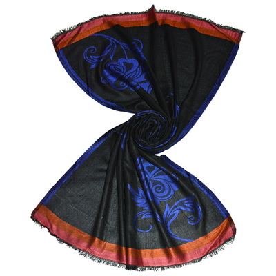 beautiful modal scarf with abstract tree design