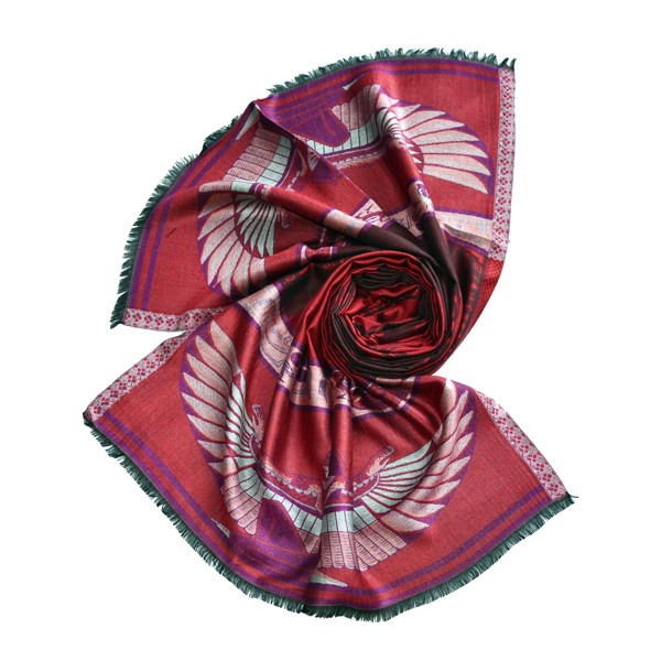 muted pink jamavar modal scarf