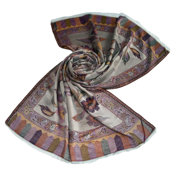 Neutral shade beige modal stole for women