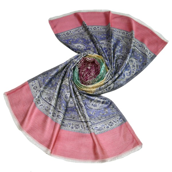 Royal pink archway design modal scarf