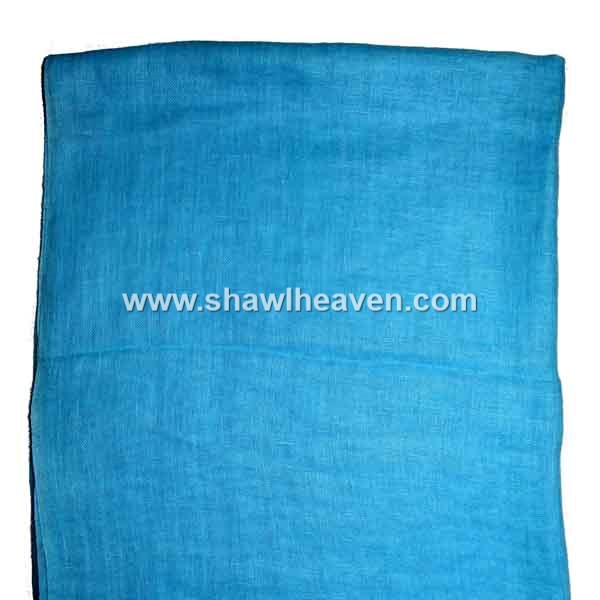 light blue unisex linen scarf