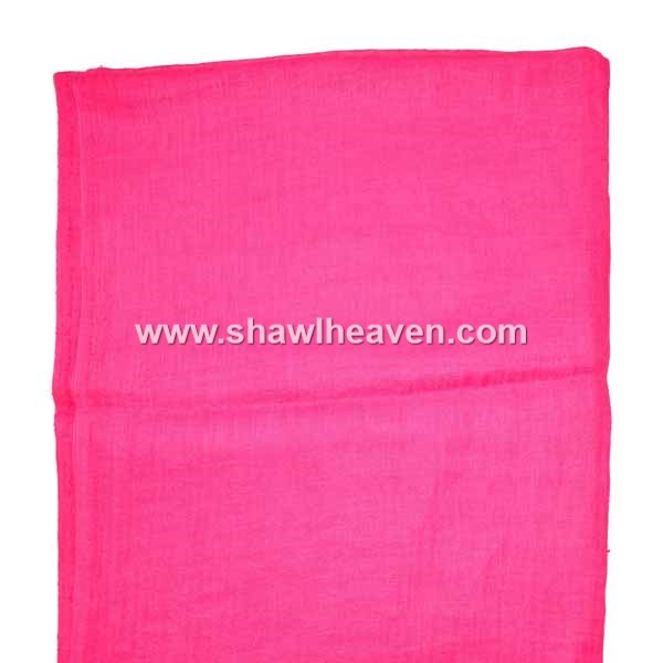 Fuchsia linen scarf for women, lino scairpa