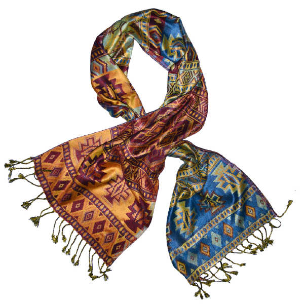 good quality aztec navajo pattern viscose neck wrap scarf